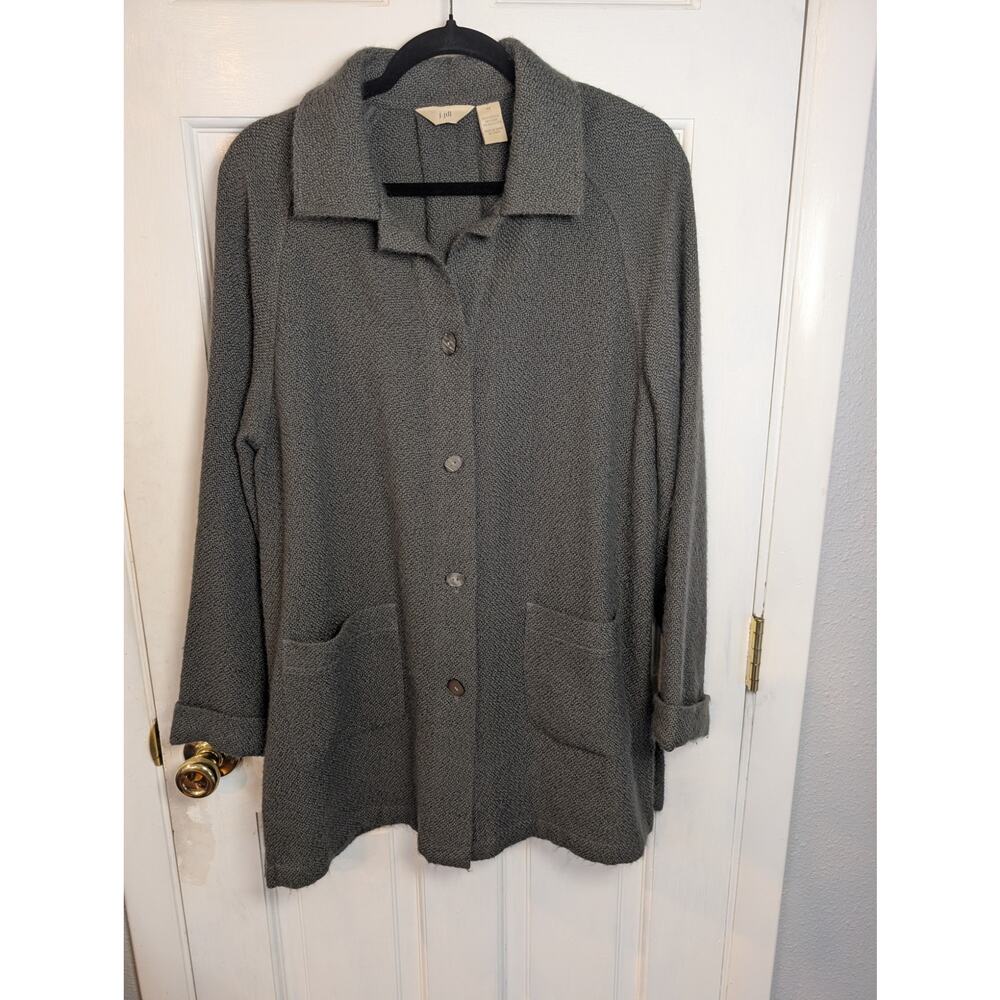 J. Jill sweater  Wool Blend Cardigan Coat Medium